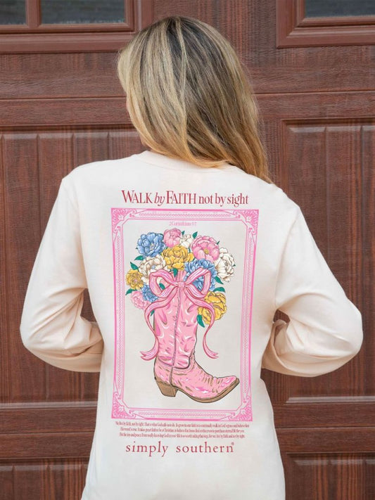 Walk By Faith Not By Sight Long Sleeve -