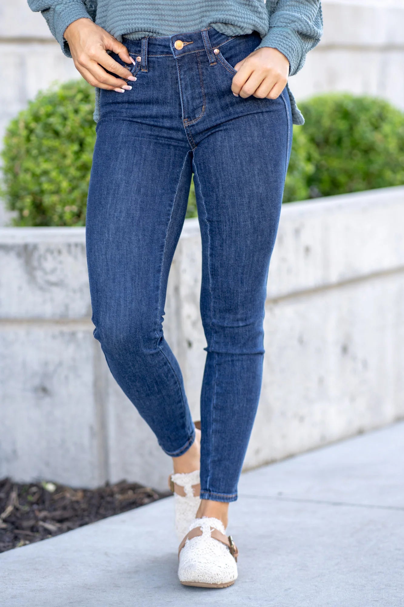 Classic Skinny Mid Rise Tummy Control Jean Style 88894