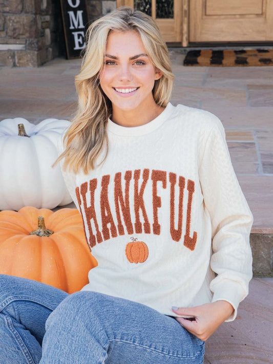 Thankful Braided SS Crew -