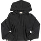 Black Cropped Hoodie -