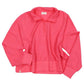 Pink Cropped Quarter Zip Pullover -