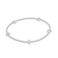 Signature Cross Small Sterling Silver 2mm Bead Bracelet