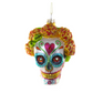 DIA DE LOS MUERTOS SKULL WITH MARIGOLDS Ornament