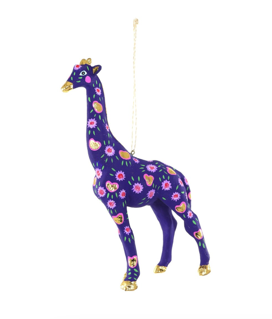 Floral Giraffe Ornament