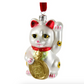 Lucky Cat White Ornament