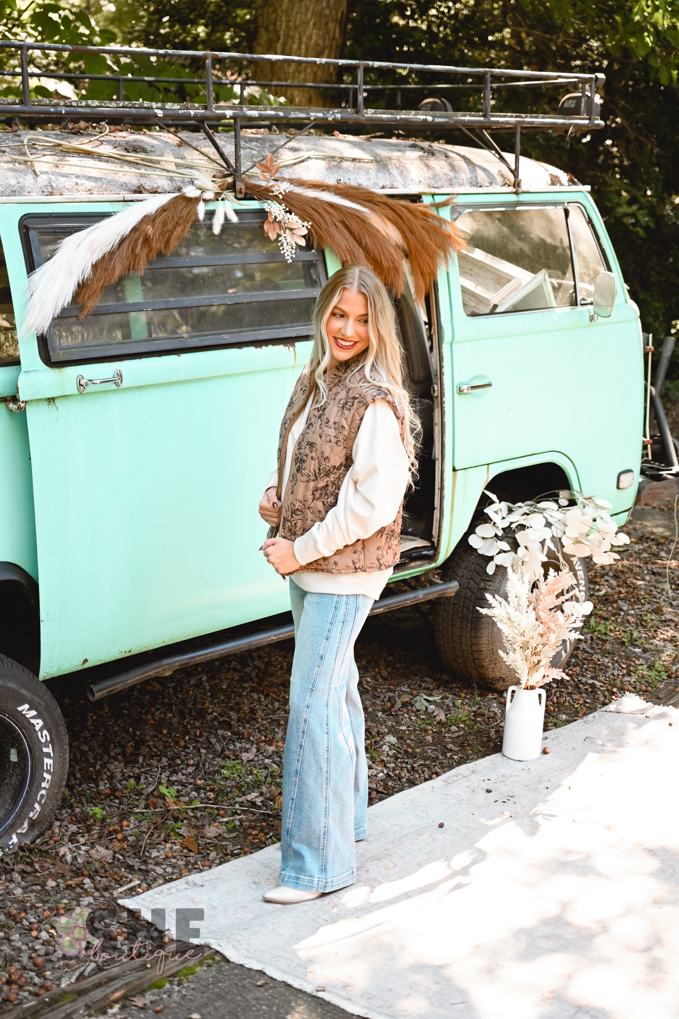 The Lucille Floral Vest