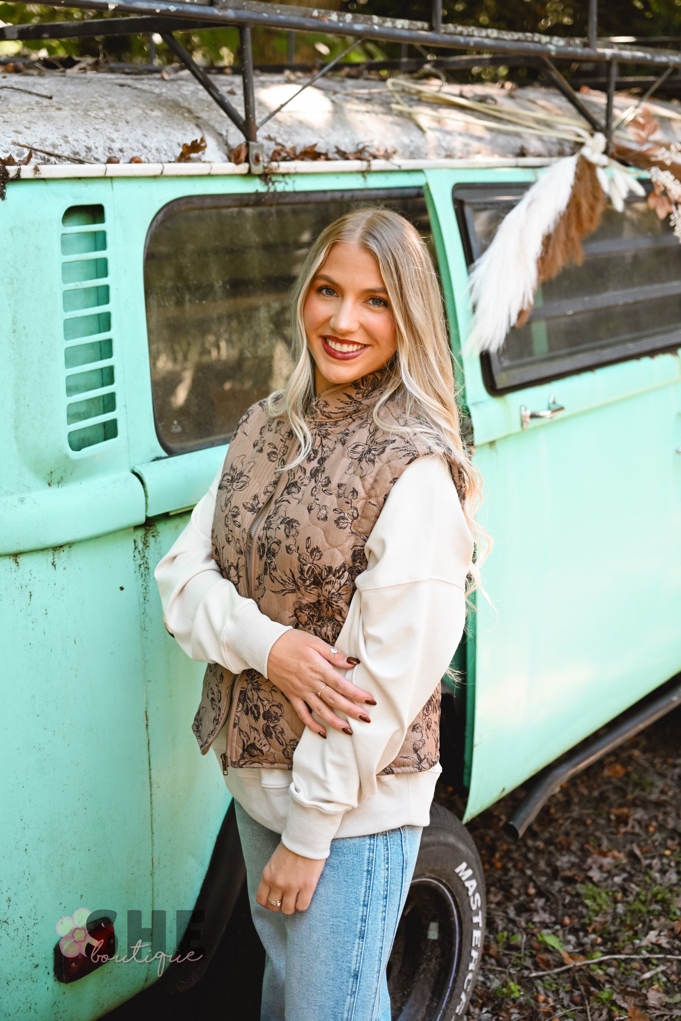 The Lucille Floral Vest