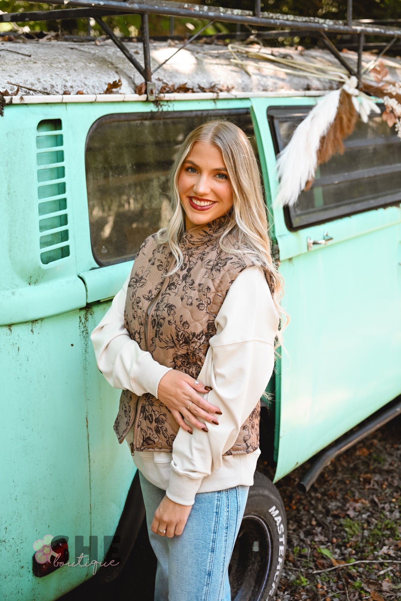 The Lucille Floral Vest