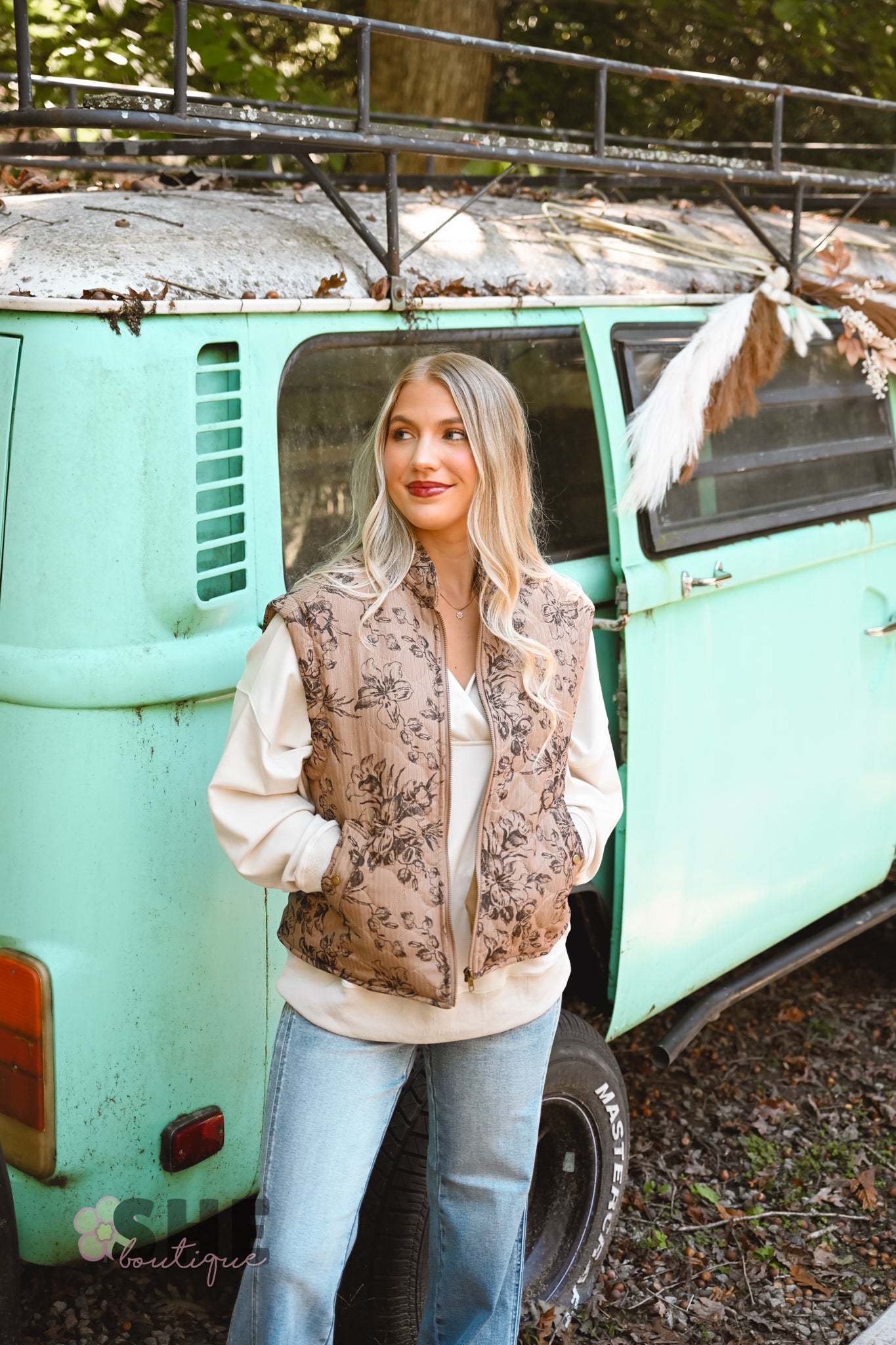 The Lucille Floral Vest