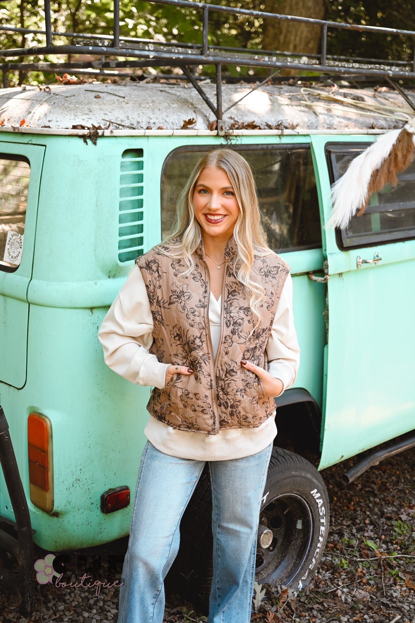 The Lucille Floral Vest