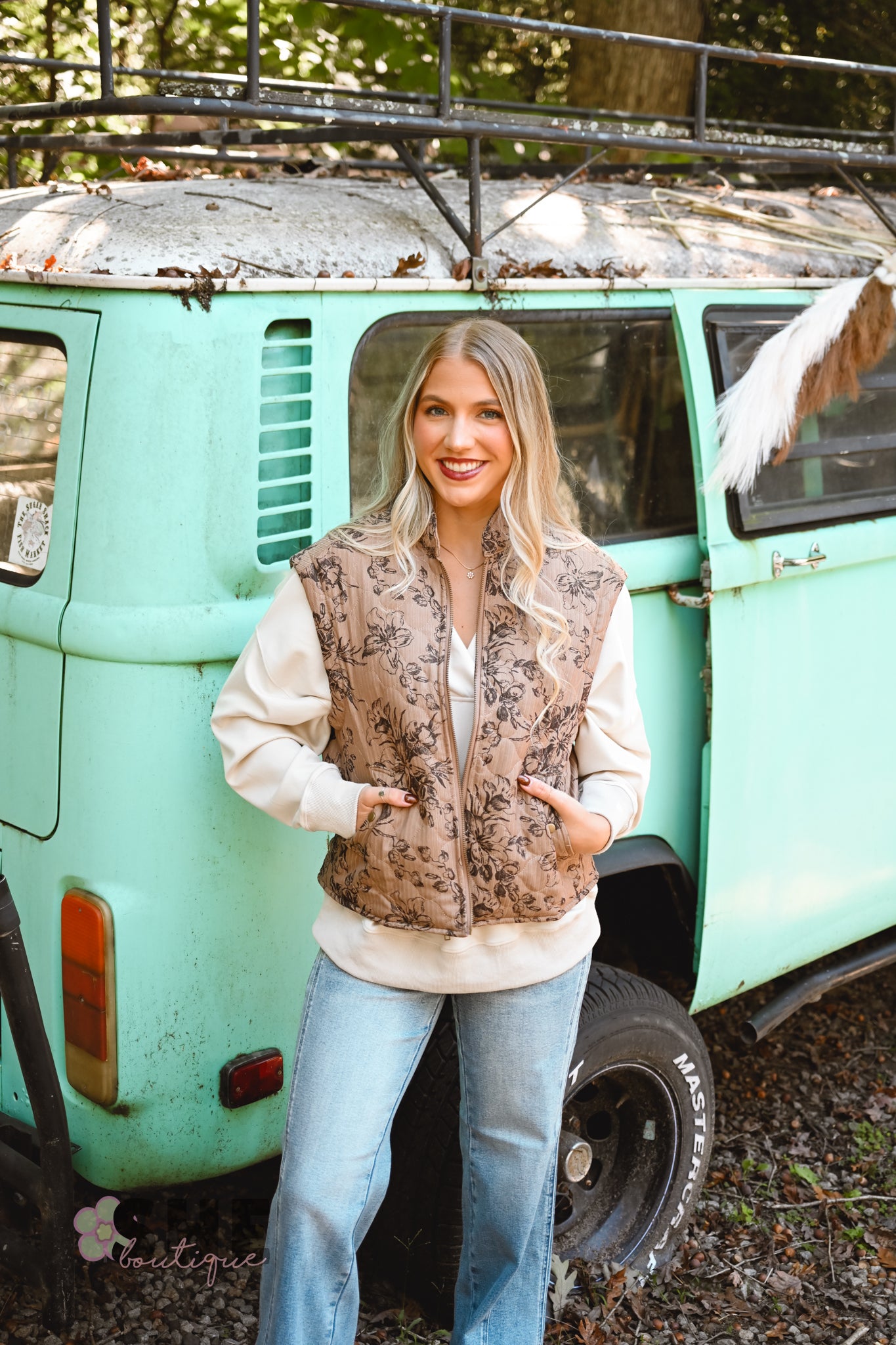 The Lucille Floral Vest