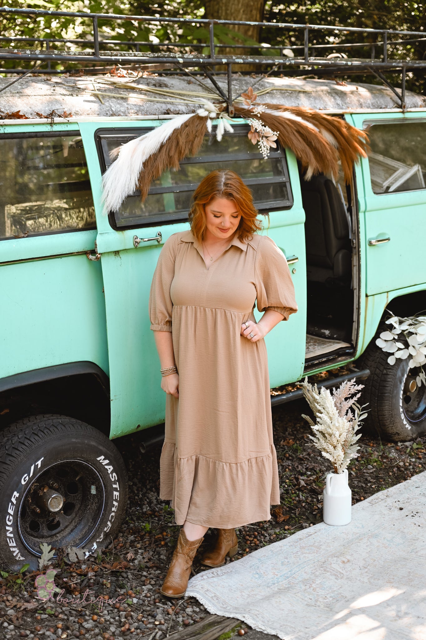 The Winbury Tan Dress