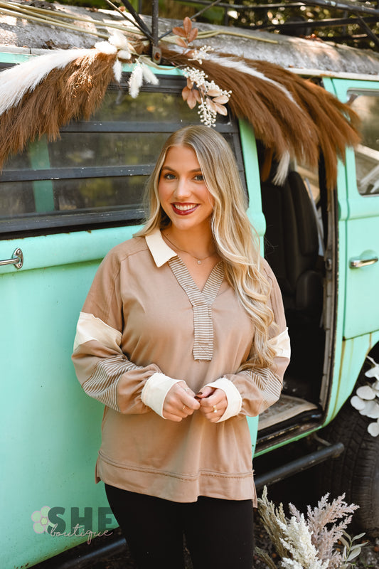 The Ruth Mocha Pullover