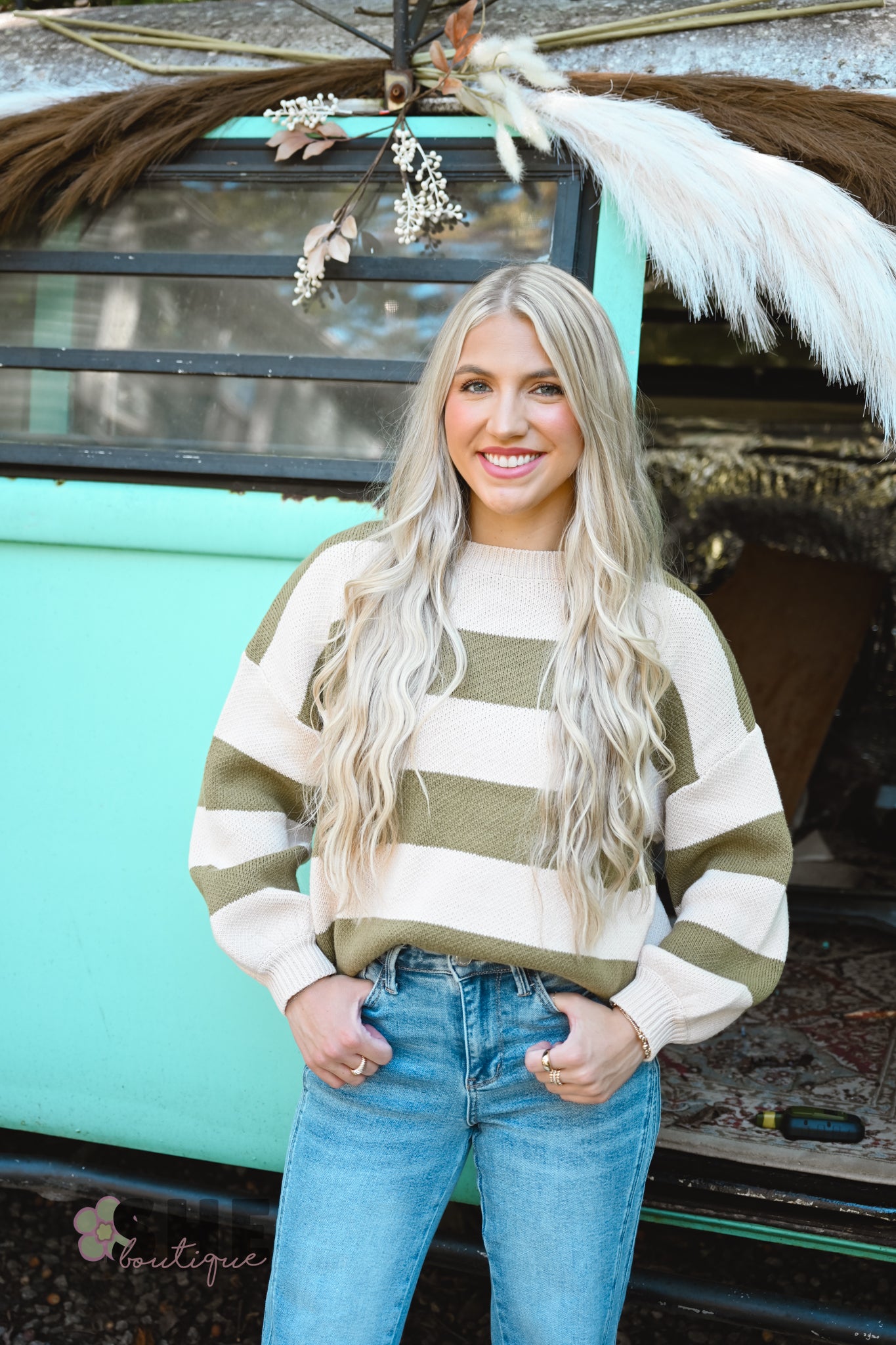 Olive Olivia Stripe Sweater