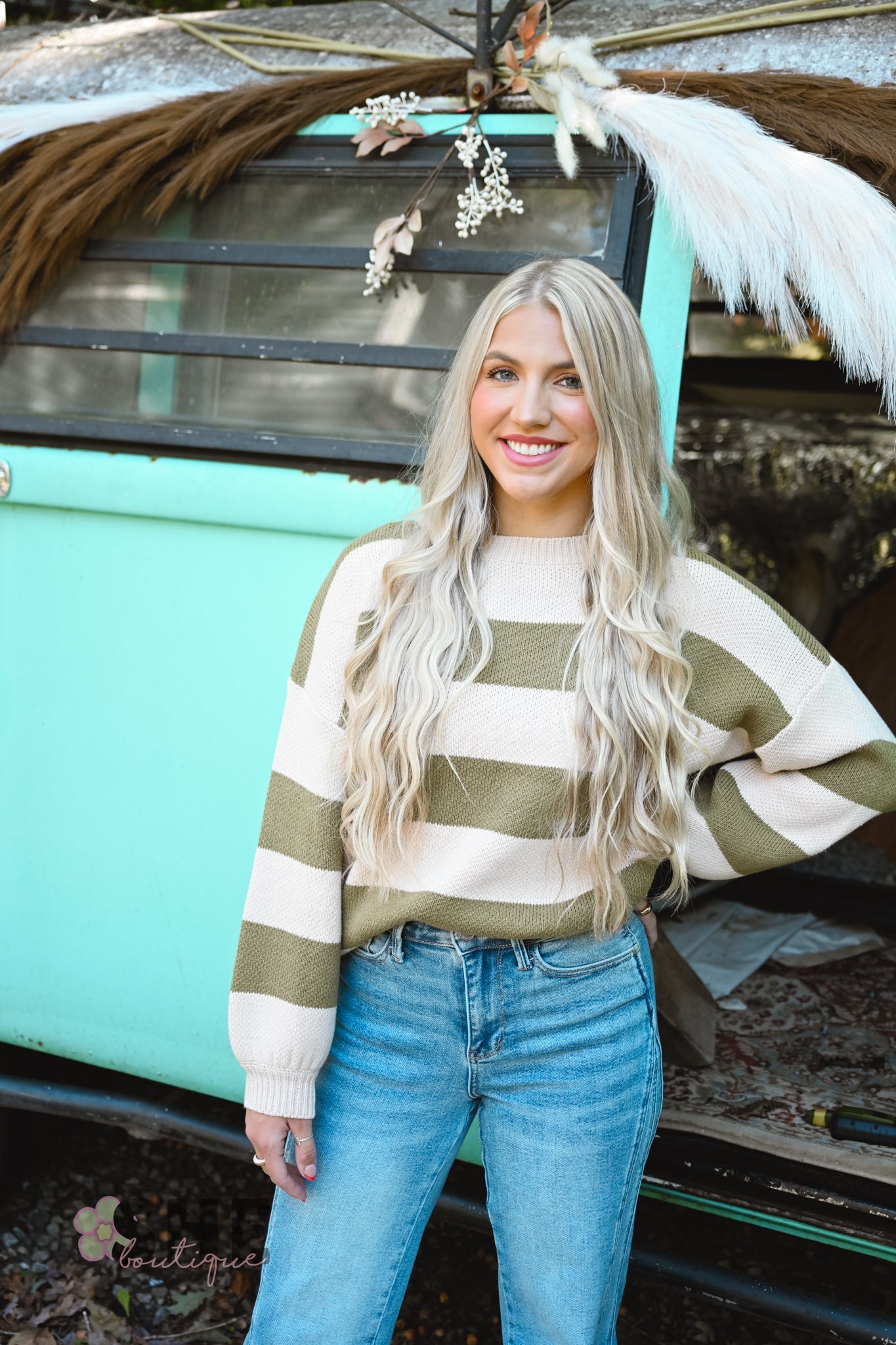 Olive Olivia Stripe Sweater