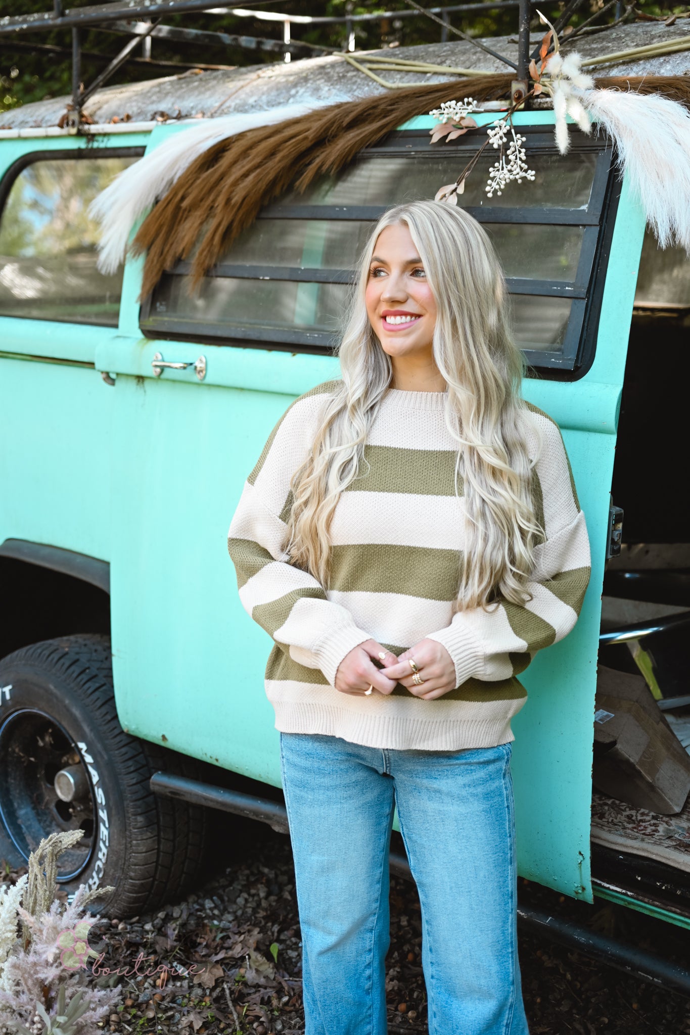 Olive Olivia Stripe Sweater