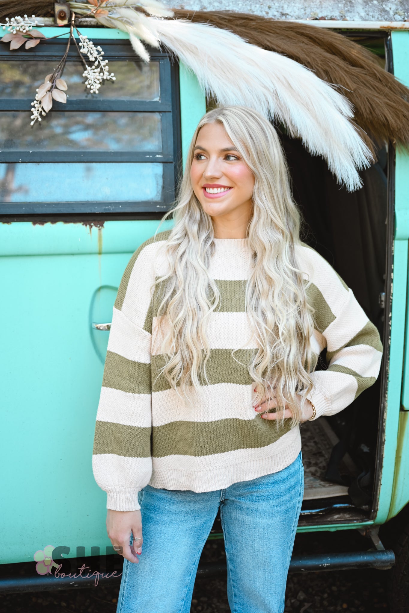 Olive Olivia Stripe Sweater