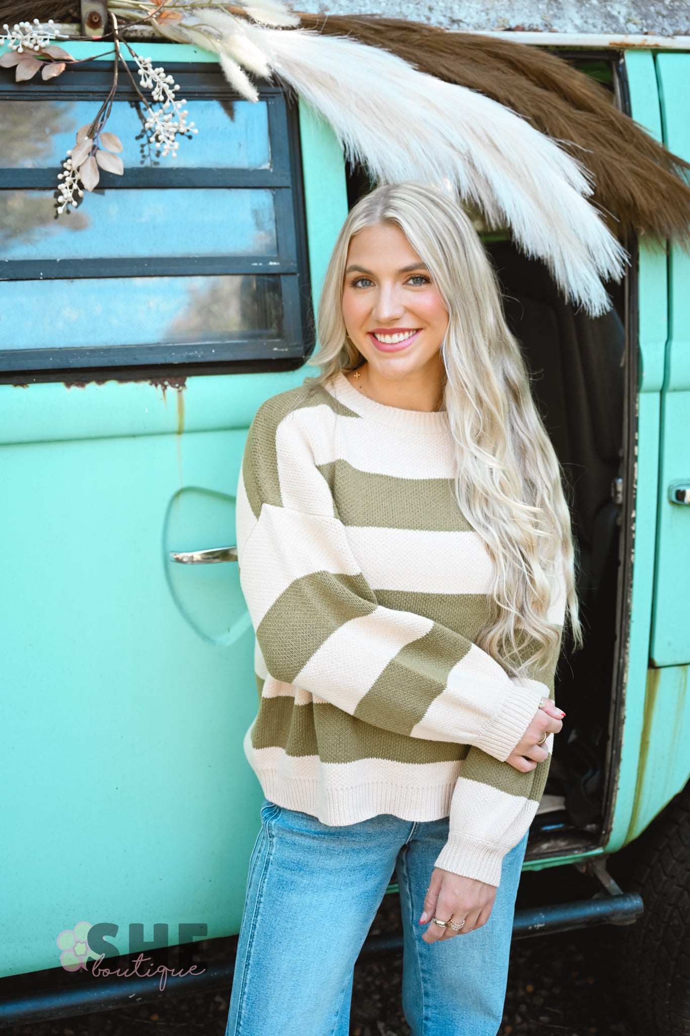 Olive Olivia Stripe Sweater