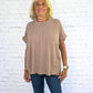 Starting Fresh Taupe Top -