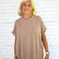 Starting Fresh Taupe Top -