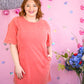 Papaya Mineral Wash Tshirt Dress