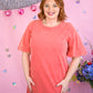 Papaya Mineral Wash Tshirt Dress