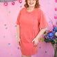 Papaya Mineral Wash Tshirt Dress