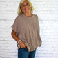 Starting Fresh Taupe Top -