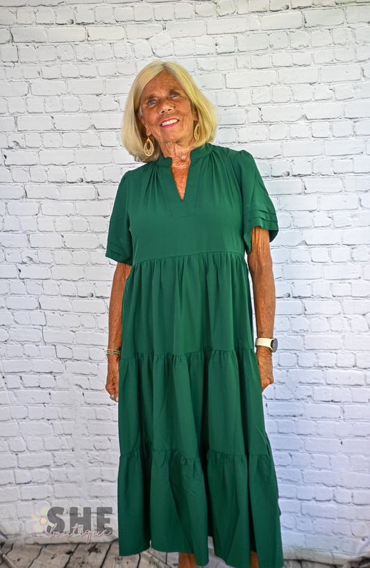 Marilyn Forest Green Dress -