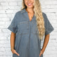 Try Again Denim Dress -