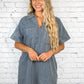 Try Again Denim Dress -