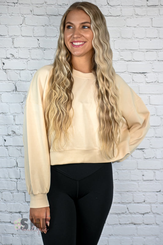 Cream Comfort Pullover -