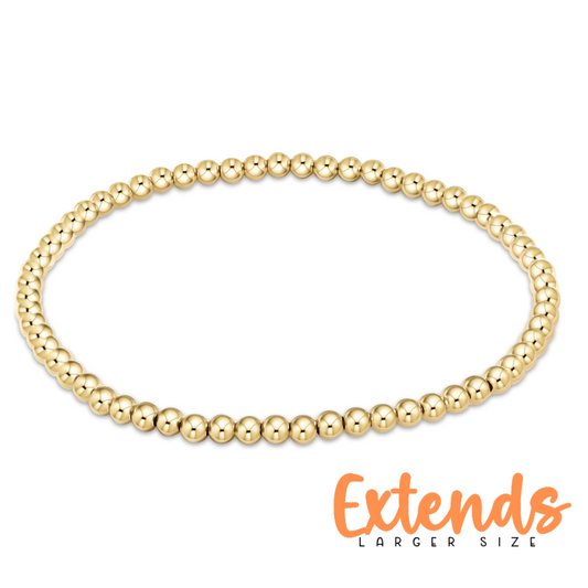 EXTENDS 3mm Classic Gold Bead