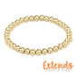 EXTENDS 5MM Gold Classic Bead