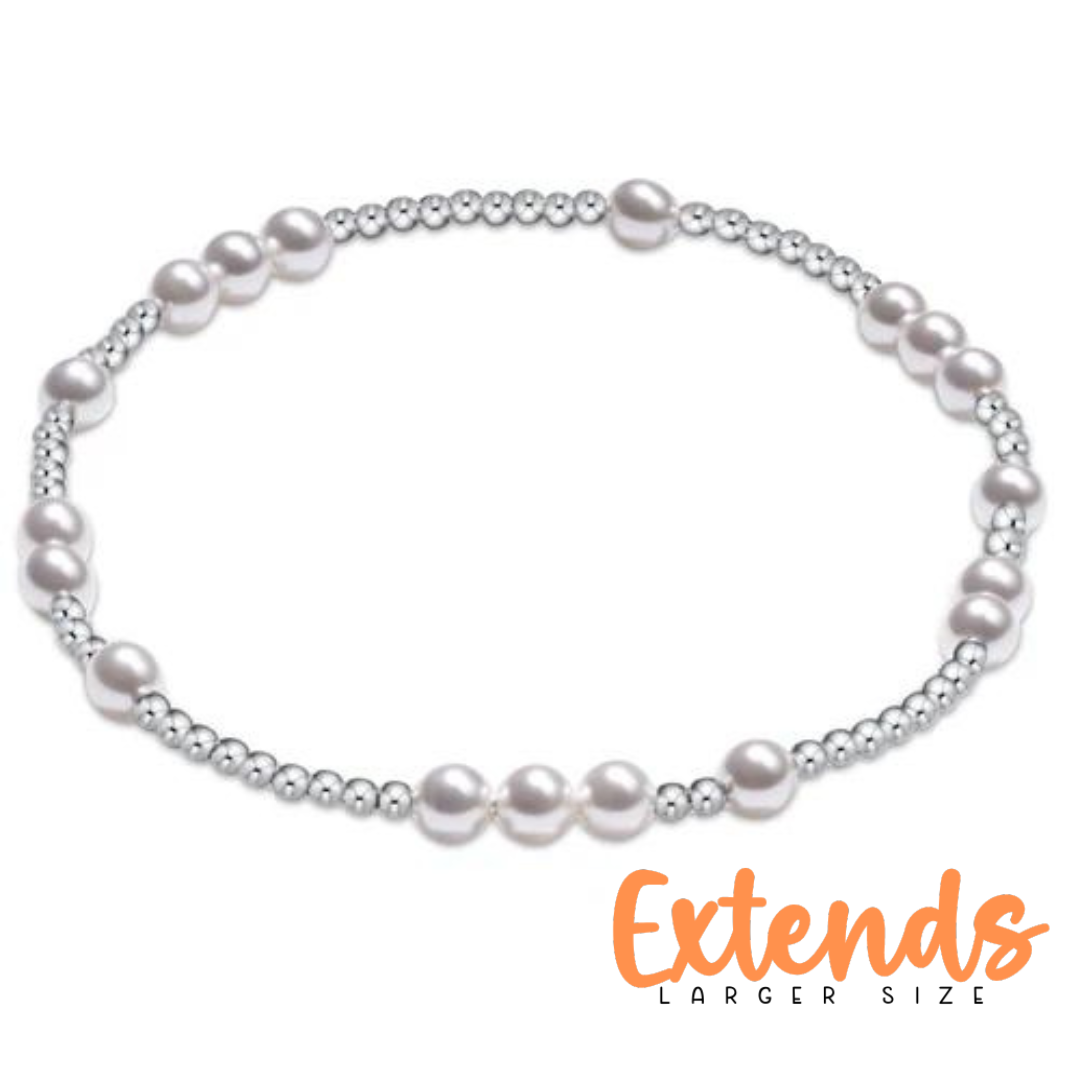 Extends Hope Sterling Silver Pearl 4mm