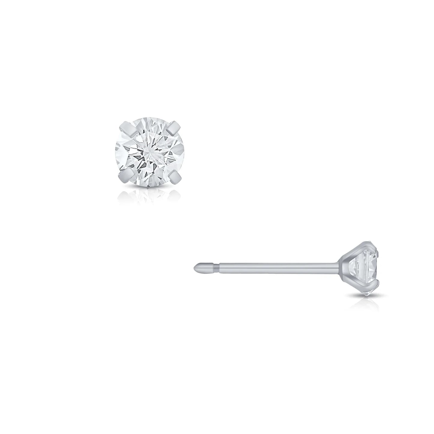 Ariana Small Silver Stud Earring