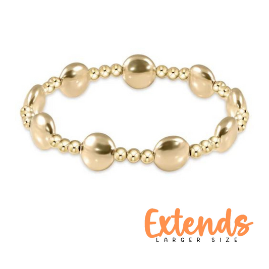 EXTENDS Honesty Gold Sincerity 10mm Bracelet