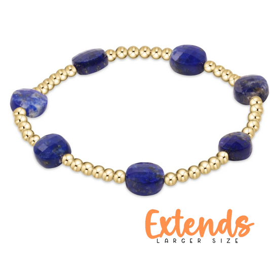 EXTENDS Admire Lapis Gold 3mm Bracelet