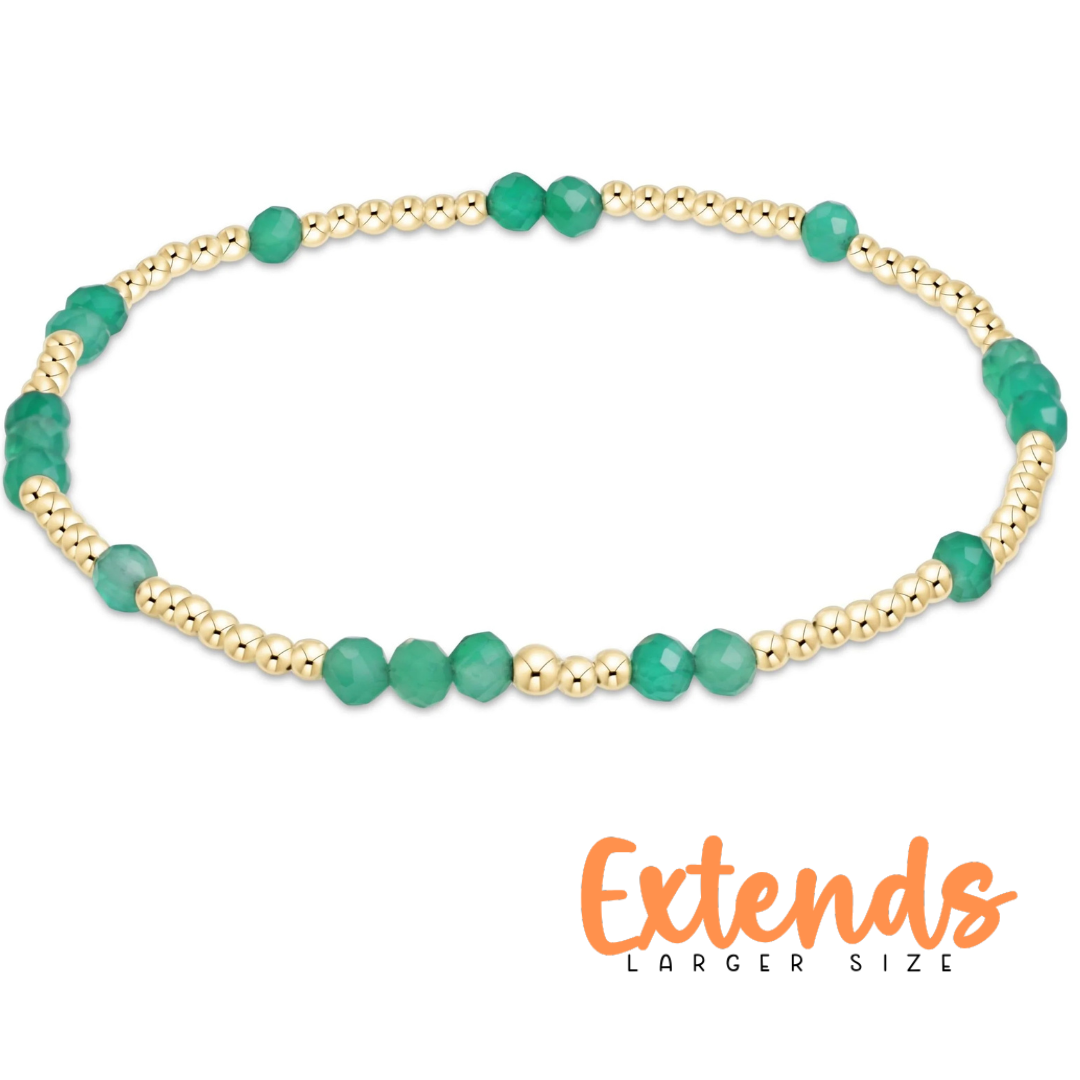 EXTENDS Hope Unwritten Gemstone Green Onyx Bracelet