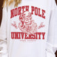 North Pole University White Crewneck