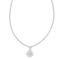 DIRA CRYSTAL SHORT PENDANT NECKLACEGOLD WHITE CRYSTAL