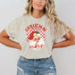 Vintage Santa Red Christmas Vibes Cream Tee