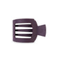 Burgundy Bliss Medium Flat Square Hair Clip