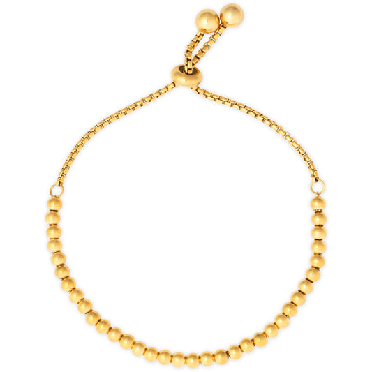 Regina Beaded Ball Bracelet - Gold 83