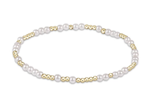 Extends Hope Unwritten 3mm Pearl Bead Bracelet