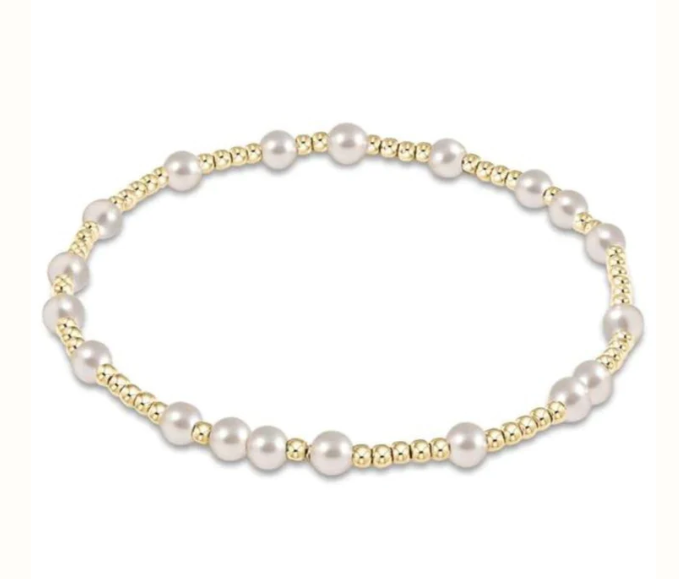 Hope Unwritten Gold Pearl 4MM Bead Bracelet