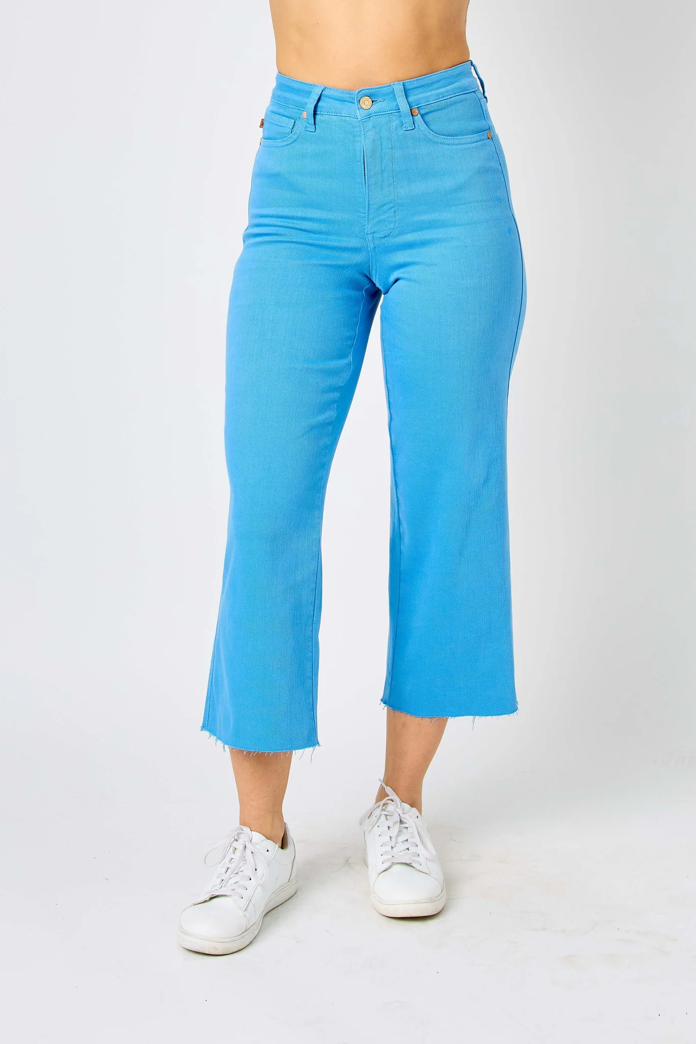 Blue Crop Wide Leg -