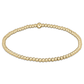 EXTENDS 2.5mm Gold Classic Bead Bracelet