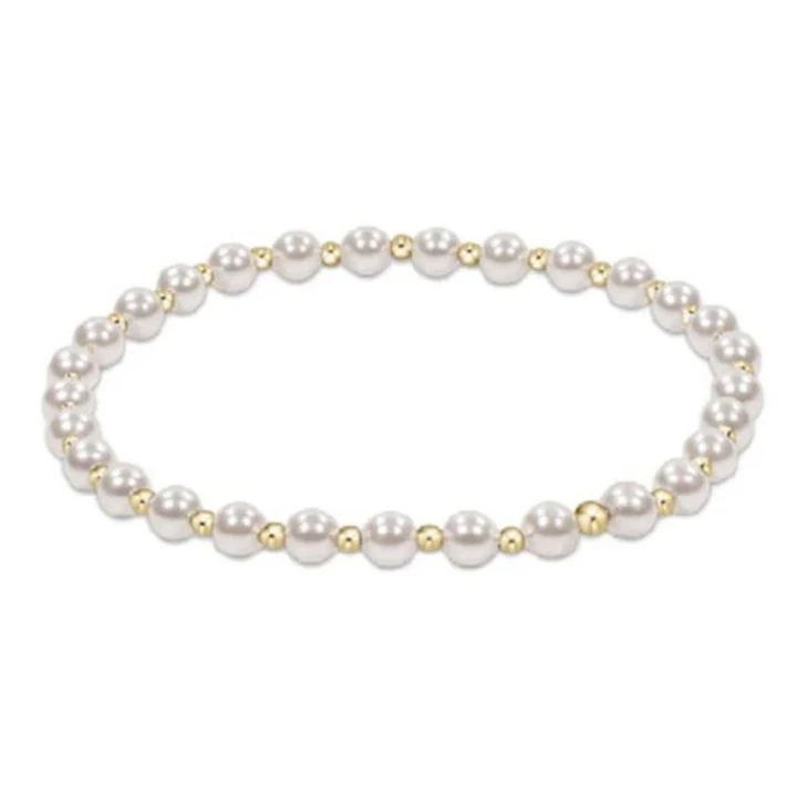 EXTENDS Classic Pearl Grateful 4mm Bead Bracelet