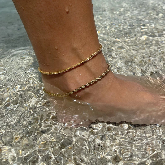 Rita Dainty Gold Chain Anklet